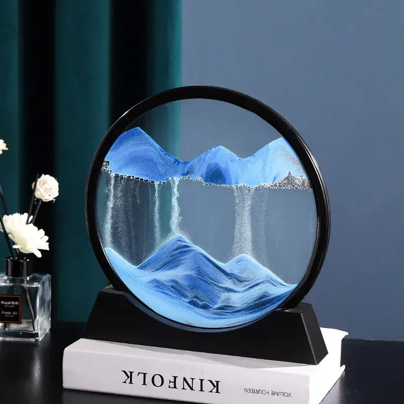 Round 3D Moving Sand Art Decor - Variety Products Market
