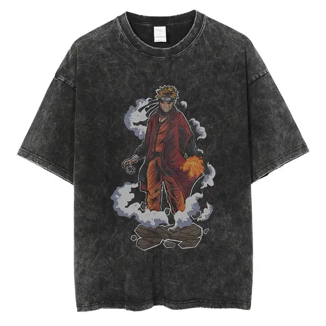 Naruto Print Vintage T-Shirt - Variety Products Market