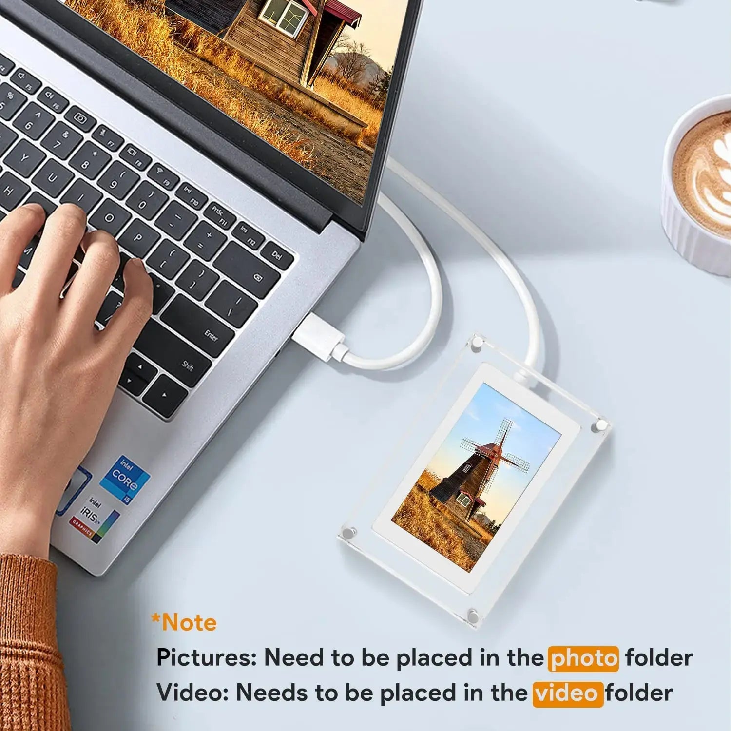 Acrylic Digital Photo Frame Gift - Variety Products Market