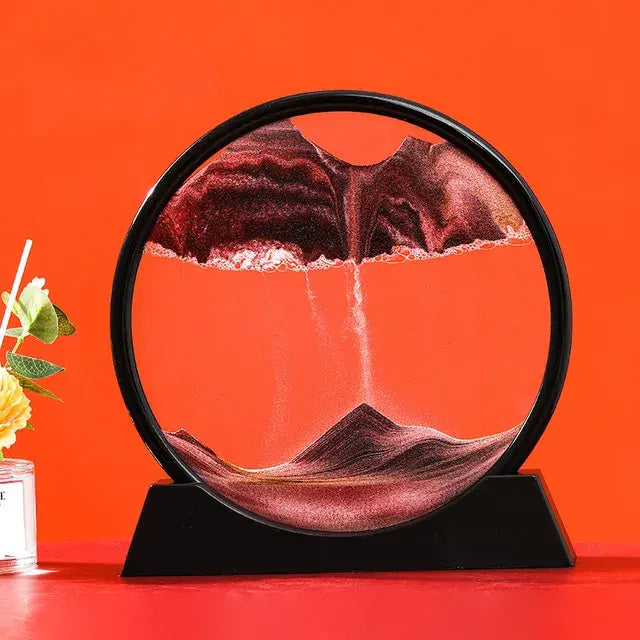 Round 3D Moving Sand Art Decor - Variety Products Market
