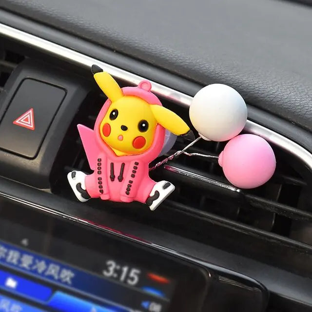 Pokemon Pikachu Car Aromatherapy Clip Cute Anime Doll Car - Variety Products Market