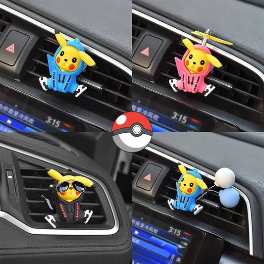 Pokemon Pikachu Car Aromatherapy Clip Cute Anime Doll Car - Variety Products Market