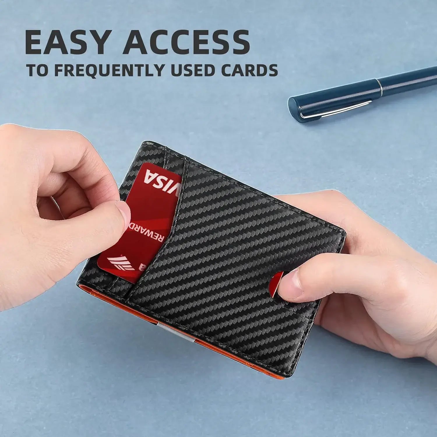 Slim RFID Leather Wallet - Variety Products Market