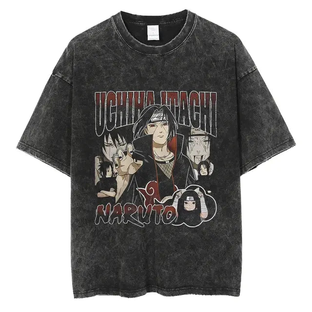 Naruto Print Vintage T-Shirt - Variety Products Market