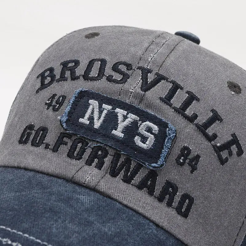 Distressed Cotton Baseball Cap - Variety Products Market