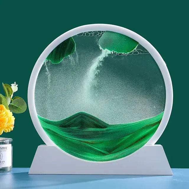 Round 3D Moving Sand Art Decor - Variety Products Market