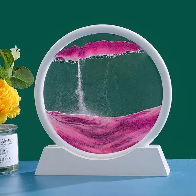 Round 3D Moving Sand Art Decor - Variety Products Market