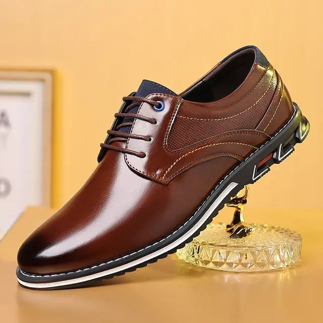 Retro Men Shoes Business Brand Leather Shoes - Variety Products Market