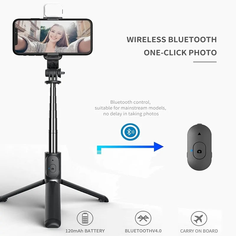Wireless Selfie Stick Tripod with Remote Control - Variety Products Market