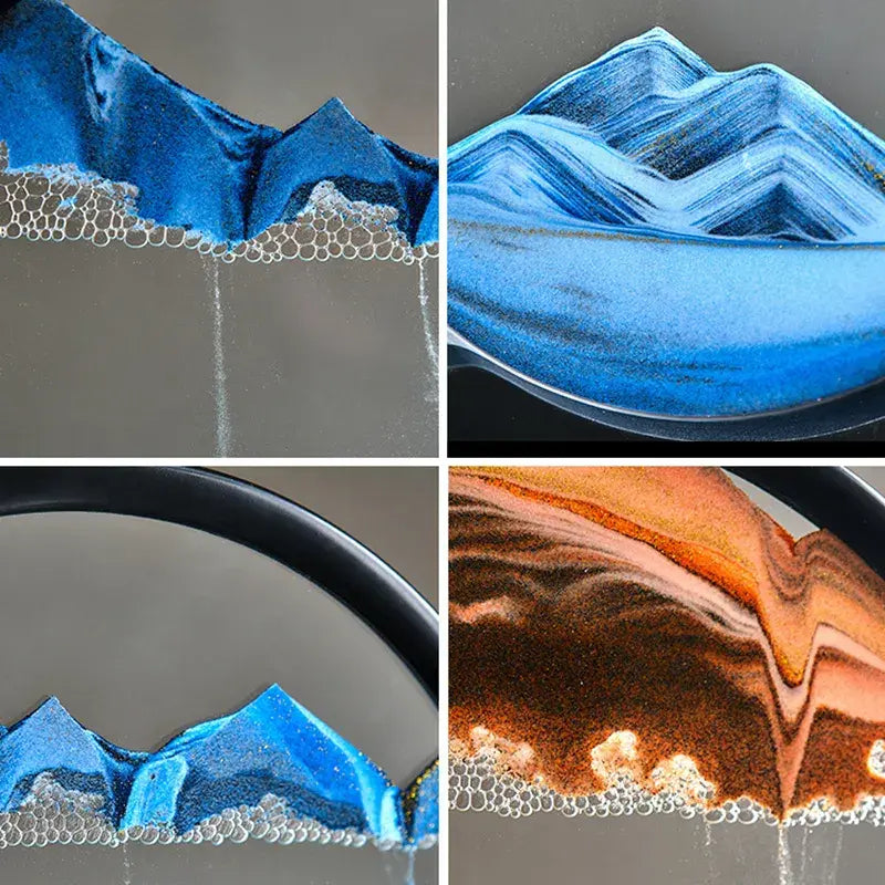 Round 3D Moving Sand Art Decor - Variety Products Market