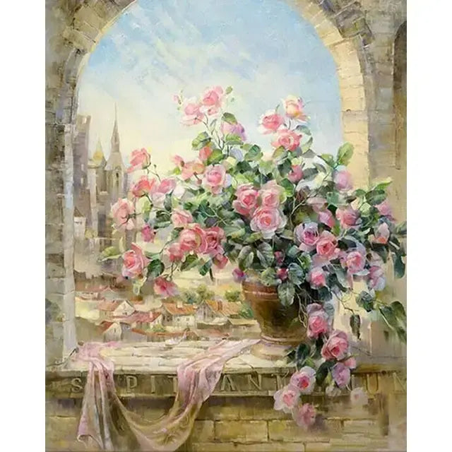 DIY Paint by Number Flower Picture Colouring - Variety Products Market