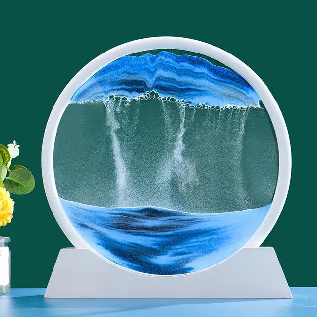 Round 3D Moving Sand Art Decor - Variety Products Market