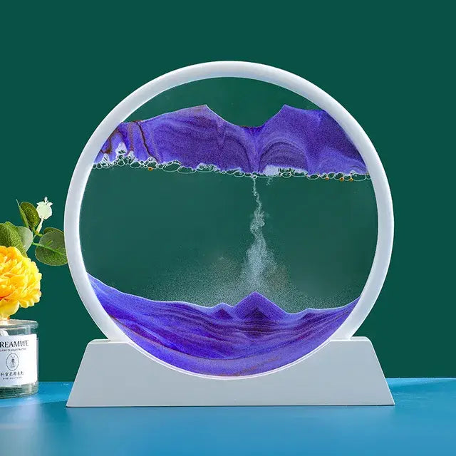 Round 3D Moving Sand Art Decor - Variety Products Market