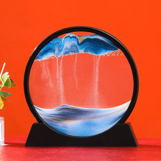 Round 3D Moving Sand Art Decor - Variety Products Market