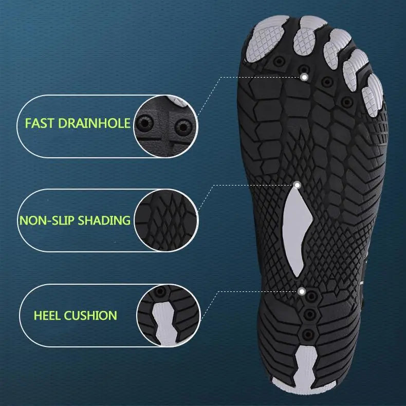 Breathable Double Buckle Unisex Water Shoes - Aqua Shoes Slip-On - Variety Products Market