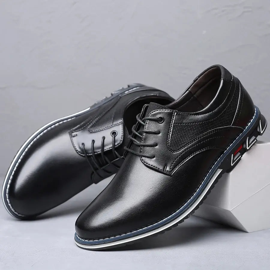 Retro Men Shoes Business Brand Leather Shoes - Variety Products Market