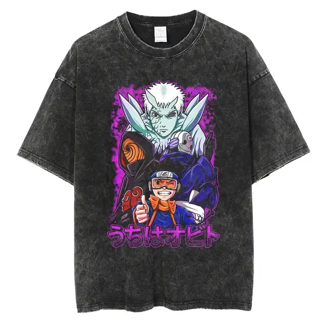 Naruto Print Vintage T-Shirt - Variety Products Market
