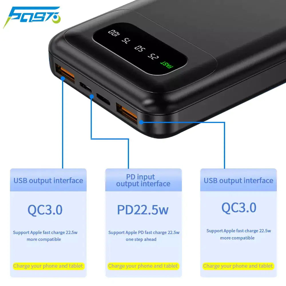 22.5W 10000mAh Portable Power Bank - Variety Products Market