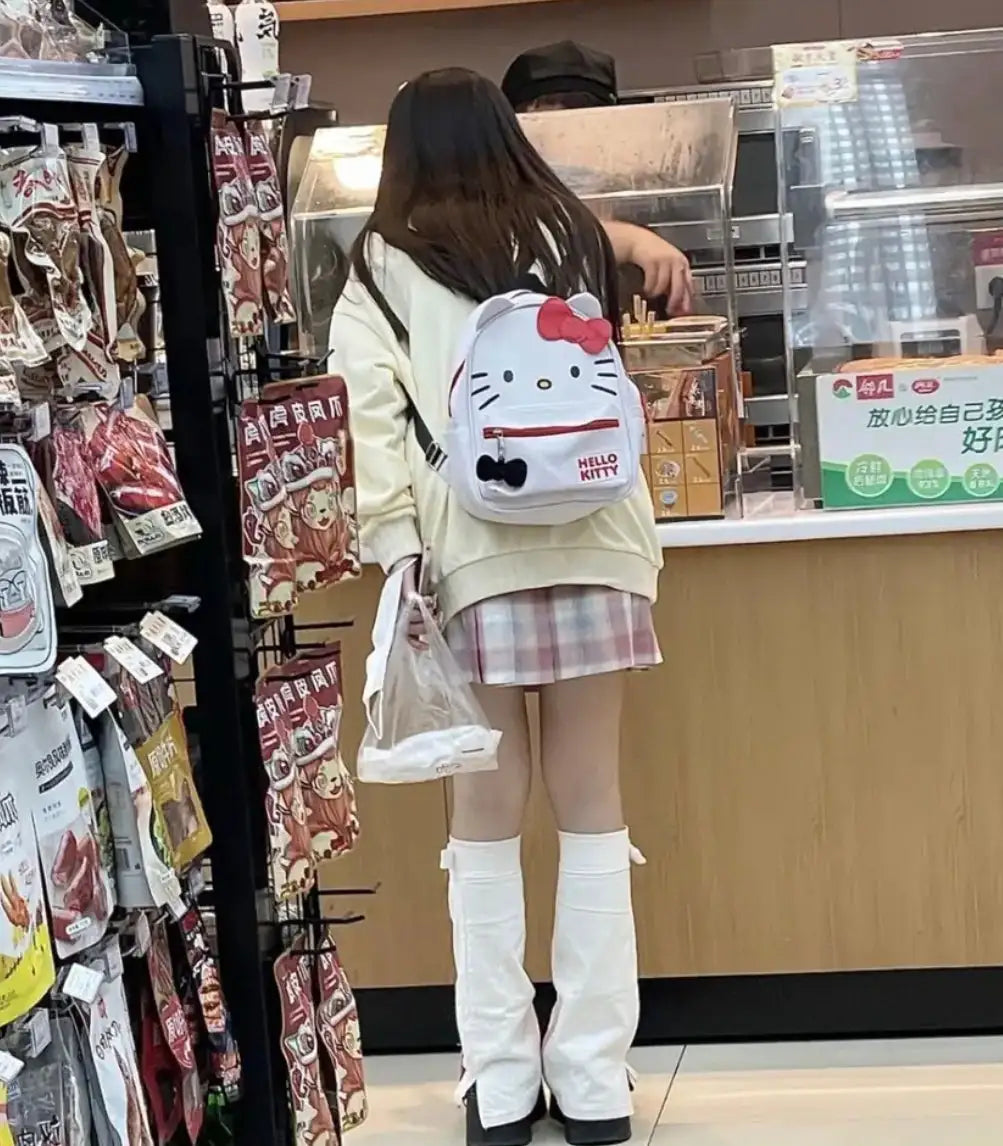 Red White Bow Backpack Bag - Variety Products Market