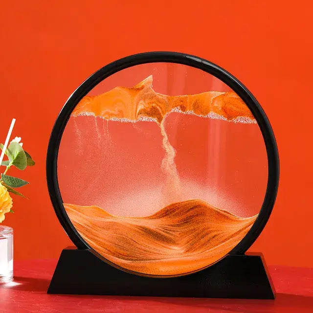 Round 3D Moving Sand Art Decor - Variety Products Market
