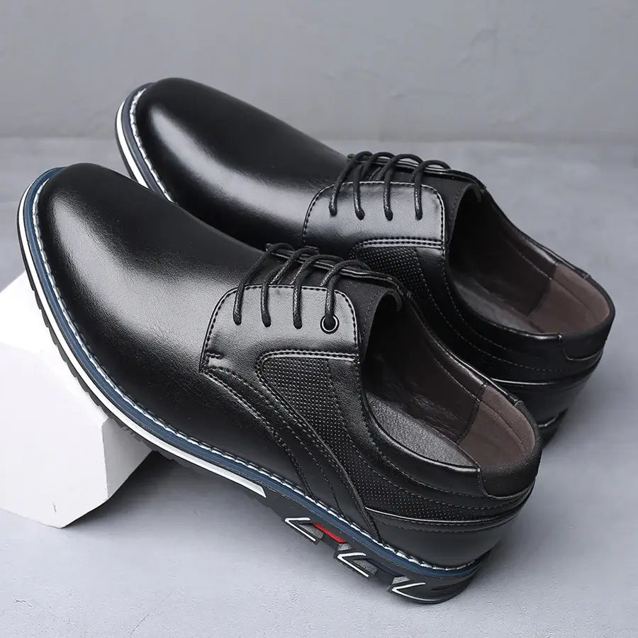 Retro Men Shoes Business Brand Leather Shoes - Variety Products Market