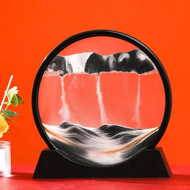 Round 3D Moving Sand Art Decor - Variety Products Market