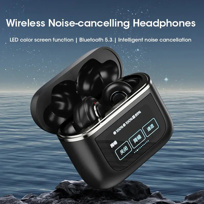 LED Screen Touch Active Noise Cancelling Wireless Earbuds - Variety Products Market