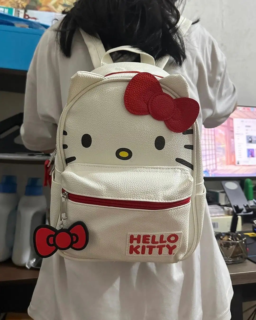 Red White Bow Backpack Bag - Variety Products Market