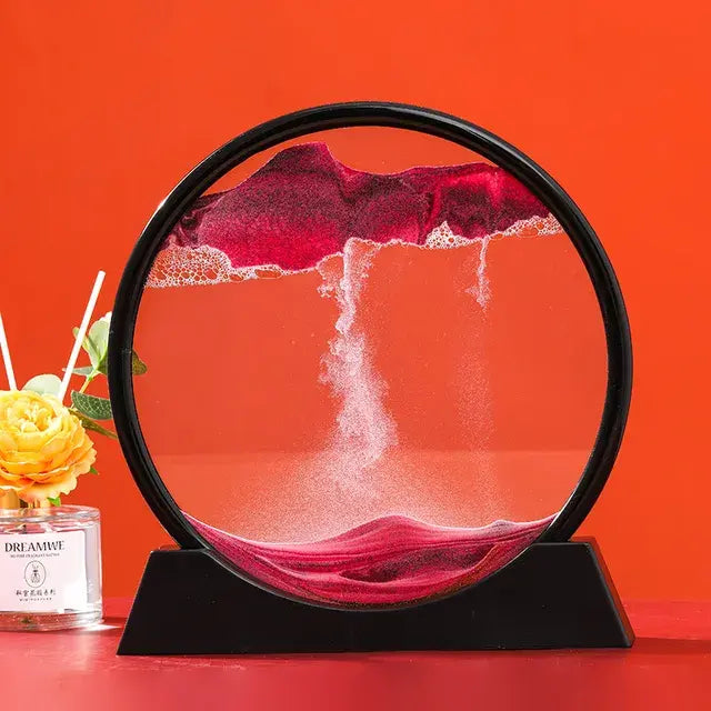 Round 3D Moving Sand Art Decor - Variety Products Market