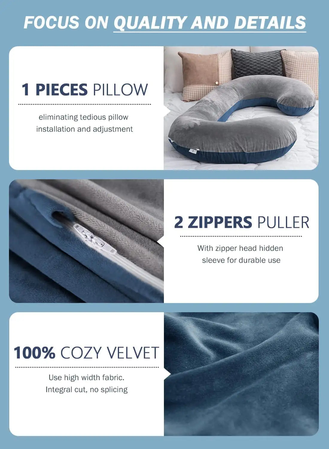 Ultimate Comfort C-Shaped Pregnancy Body Pillow - Variety Products Market