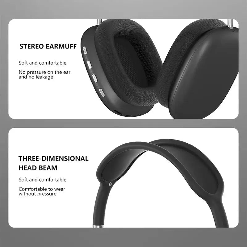 Wireless Bluetooth Headphones Noise Cancelling With Microphone - Variety Products Market