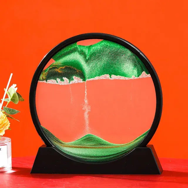Round 3D Moving Sand Art Decor - Variety Products Market