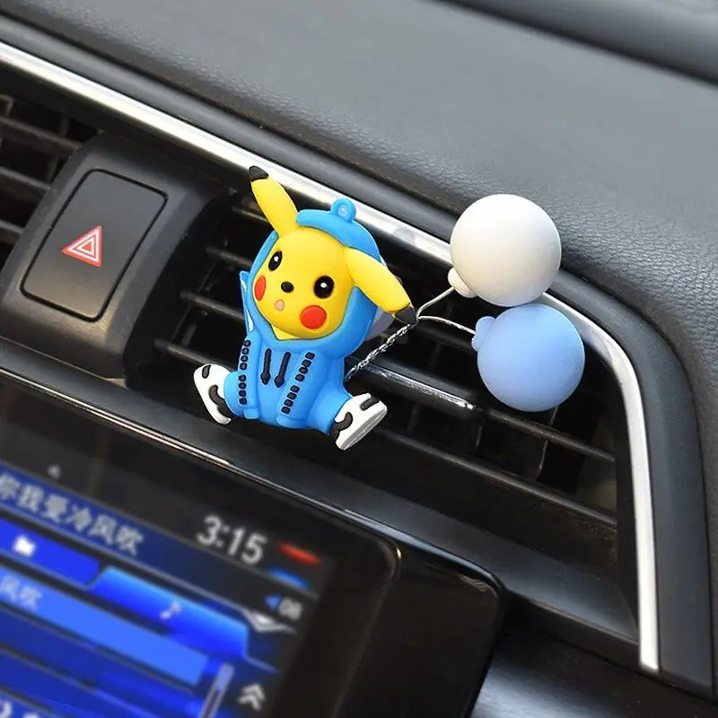 Pokemon Pikachu Car Aromatherapy Clip Cute Anime Doll Car - Variety Products Market