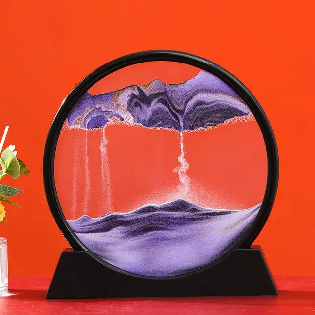 Round 3D Moving Sand Art Decor - Variety Products Market
