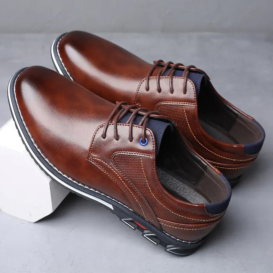 Retro Men Shoes Business Brand Leather Shoes - Variety Products Market