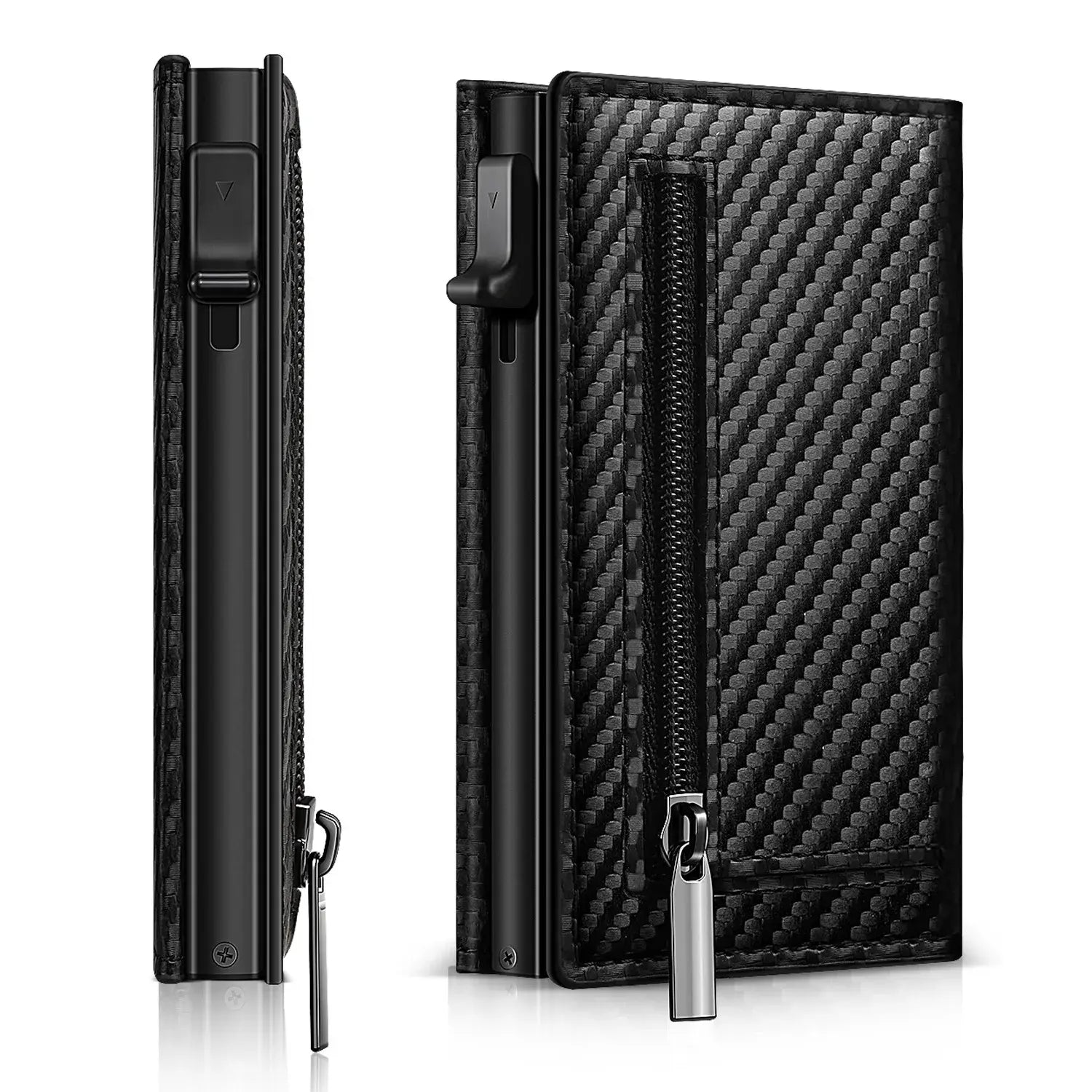 Men's Carbon Fiber Magnetic Card Holder - Variety Products Market