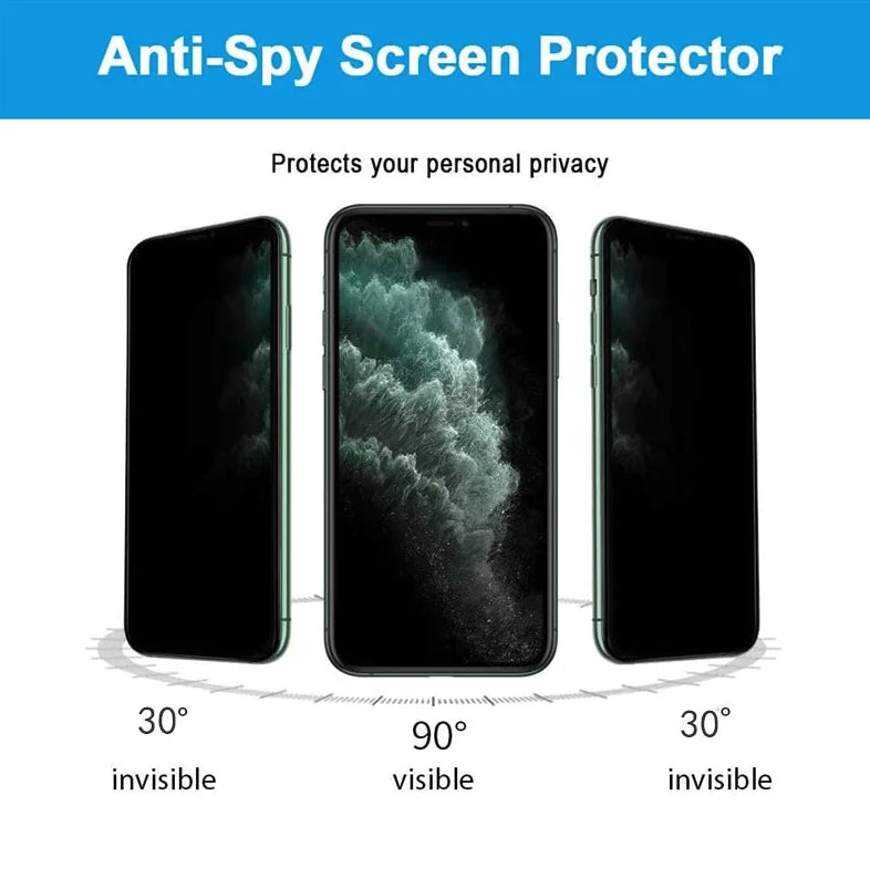 3 Pack For iPhone 15 14 13 12 11 Pro Max Privacy Tempered Glass Screen Protector - Variety Products Market