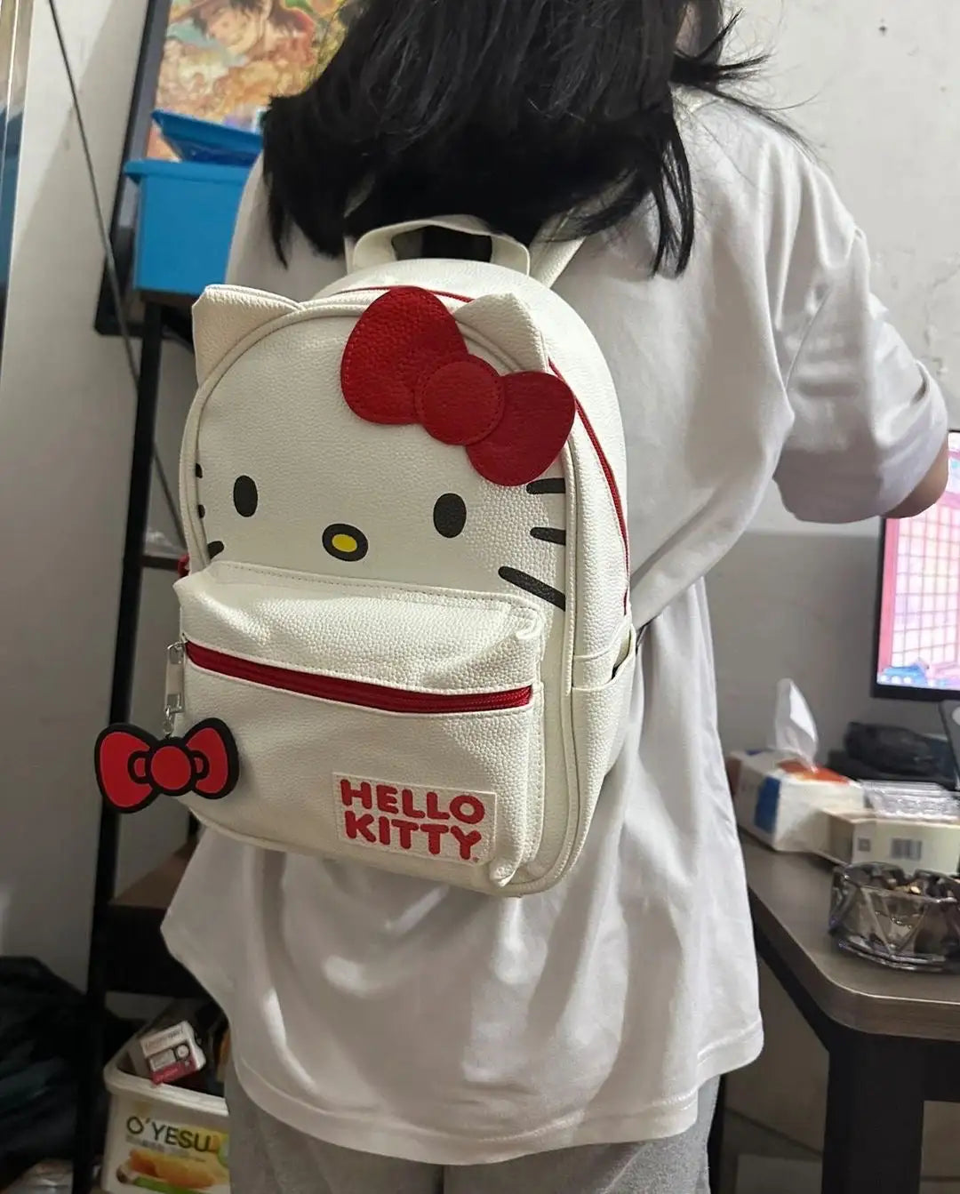 Red White Bow Backpack Bag - Variety Products Market
