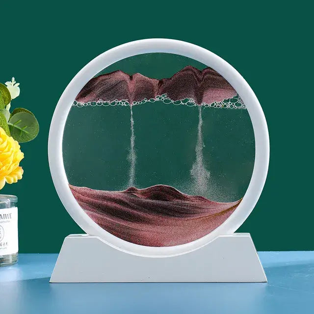 Round 3D Moving Sand Art Decor - Variety Products Market
