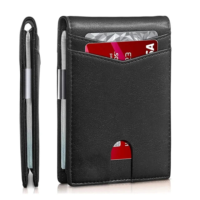 Slim RFID Leather Wallet - Variety Products Market