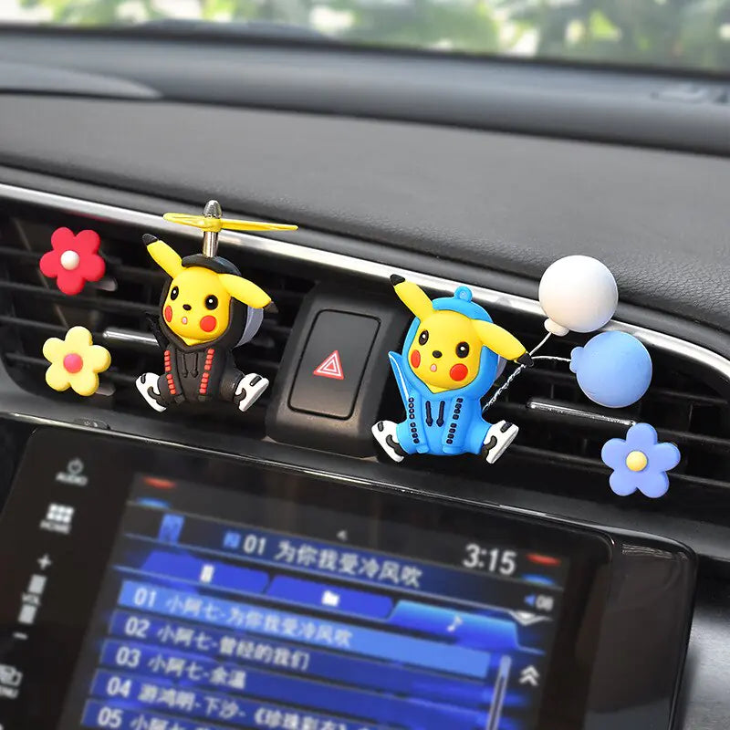 Pokemon Pikachu Car Aromatherapy Clip Cute Anime Doll Car - Variety Products Market