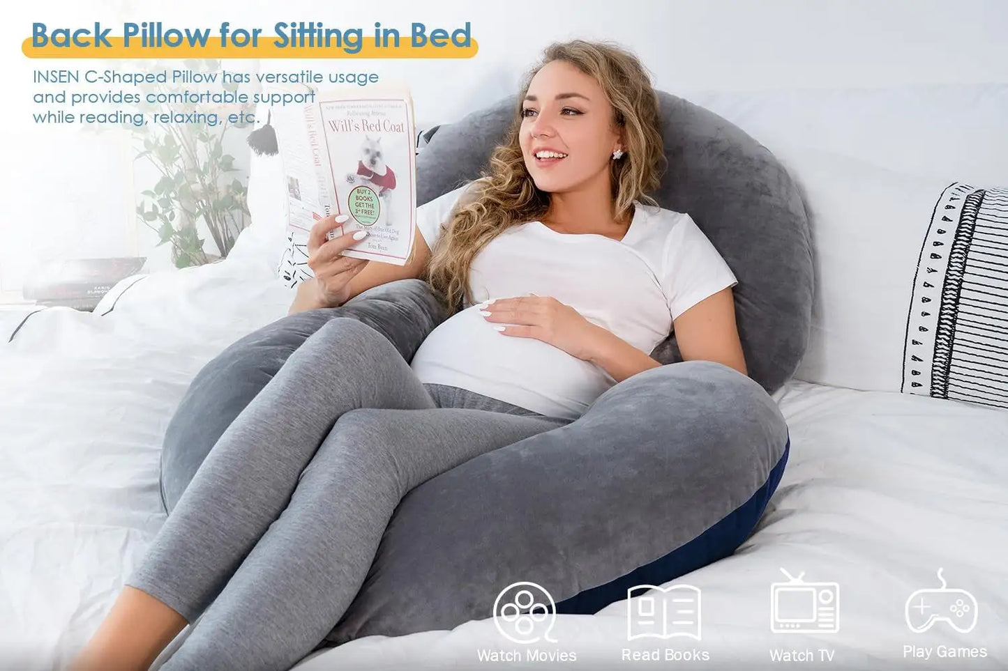 Ultimate Comfort C-Shaped Pregnancy Body Pillow - Variety Products Market