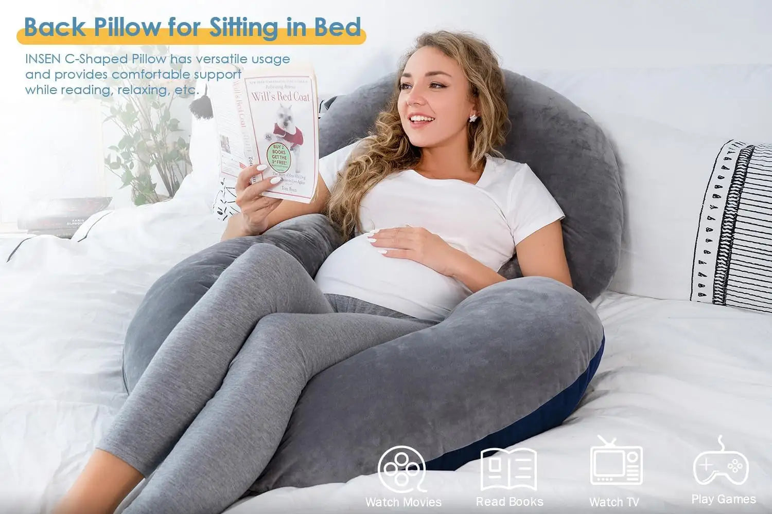 Ultimate Comfort C-Shaped Pregnancy Body Pillow - Variety Products Market
